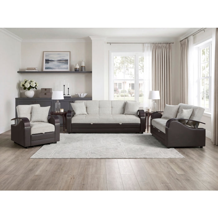 8429BE-2* (2)Love Seat with Pull-out Bed and Click Motion Back - 8429BE-2*