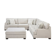8435BE*42L2R (4)4-Piece Sectional with Ottoman - 8435BE*42L2R