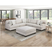 8435BE*42L2R (4)4-Piece Sectional with Ottoman - 8435BE*42L2R