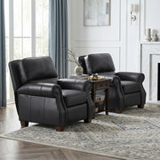 8448BLK-1PB Push Back Reclining Chair - 8448BLK-1PB
