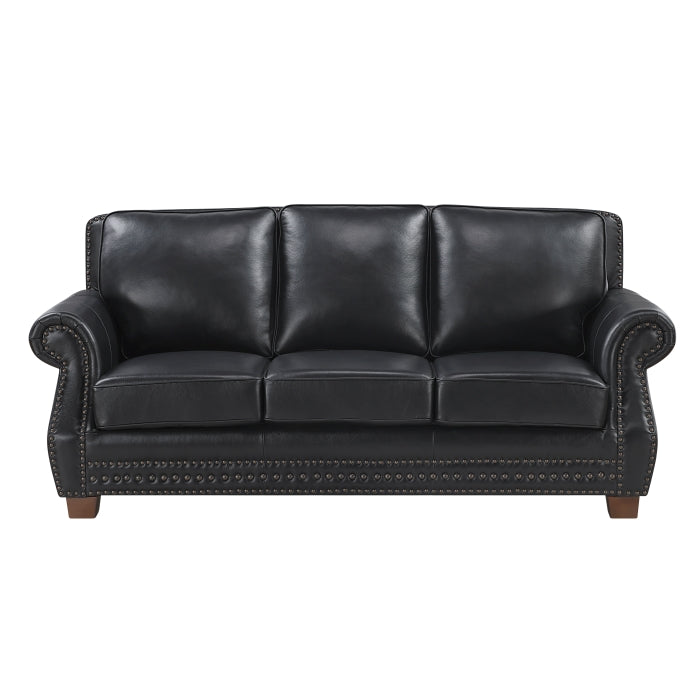 8448BLK*2 2pc Set: Sofa, Love - 8448BLK*2