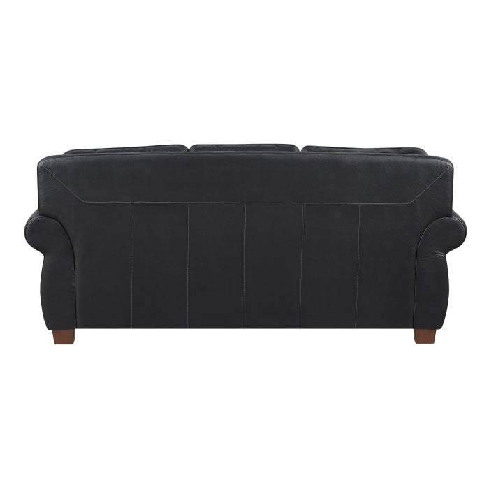 8448BLK*2 2pc Set: Sofa, Love - 8448BLK*2