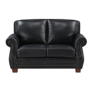 8448BLK*2 2pc Set: Sofa, Love - 8448BLK*2