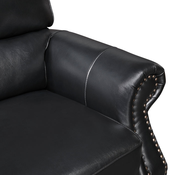 8448BLK*2 2pc Set: Sofa, Love - 8448BLK*2
