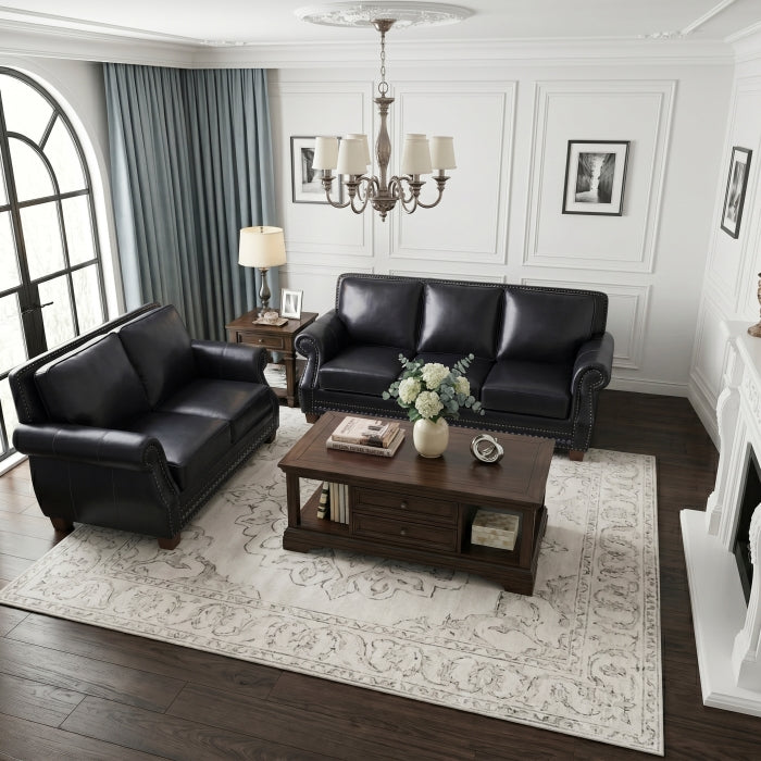 8448BLK-2 Love Seat - 8448BLK-2