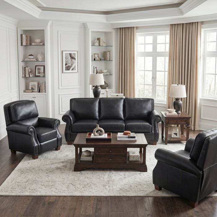 8448BLK-3 Sofa - 8448BLK-3