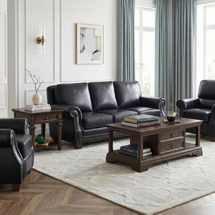 8448BLK-3 Sofa - 8448BLK-3
