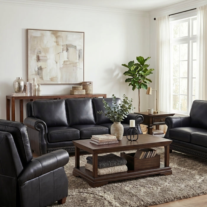 8448BLK-3 Sofa - 8448BLK-3