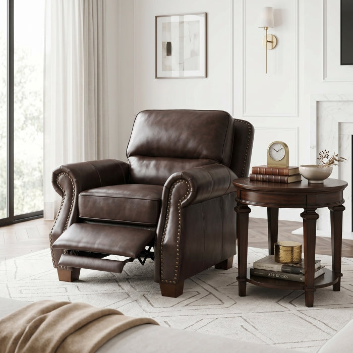 8448BRW-1PB Push Back Reclining Chair - 8448BRW-1PB