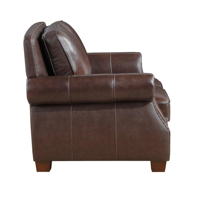 8448BRW-2 Love Seat - 8448BRW-2