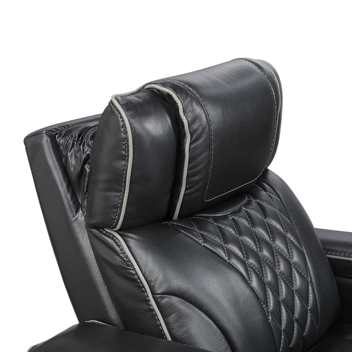 8449BK*2PWHM 2pc Set: Sofa, Love (Power) - 8449BK*2PWHM
