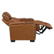 8449BR-1PWHM Power Reclining Chair with Power Headrest, Storage Arms with Cup Holders, Air Massage and Heat, LED Lighting and Charging Ports - 8449BR-1PWHM