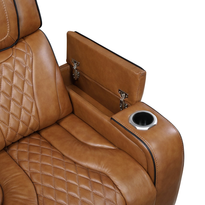 8449BR*2PWHM 2pc Set: Sofa, Love (Power) - 8449BR*2PWHM