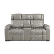 8449GY*2PWHM 2pc Set: Sofa, Love (Power) - 8449GY*2PWHM