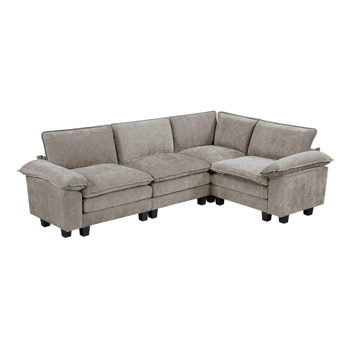 8450PWT*43ACCR (5)4-Piece Modular Sectional - 8450PWT*43ACCR