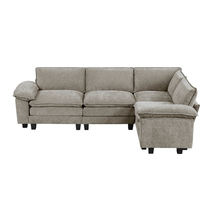 8450PWT*43ACCR (5)4-Piece Modular Sectional - 8450PWT*43ACCR