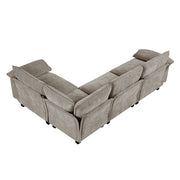 8450PWT*43ACCR (5)4-Piece Modular Sectional - 8450PWT*43ACCR