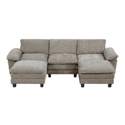 8450PWT*53AC2OT (6)5-Piece Modular Sectional with Ottoman - 8450PWT*53AC2OT