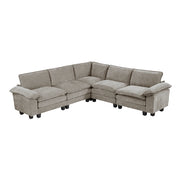 8450PWT*54ACCR (6)5-Piece Modular Sectional - 8450PWT*54ACCR
