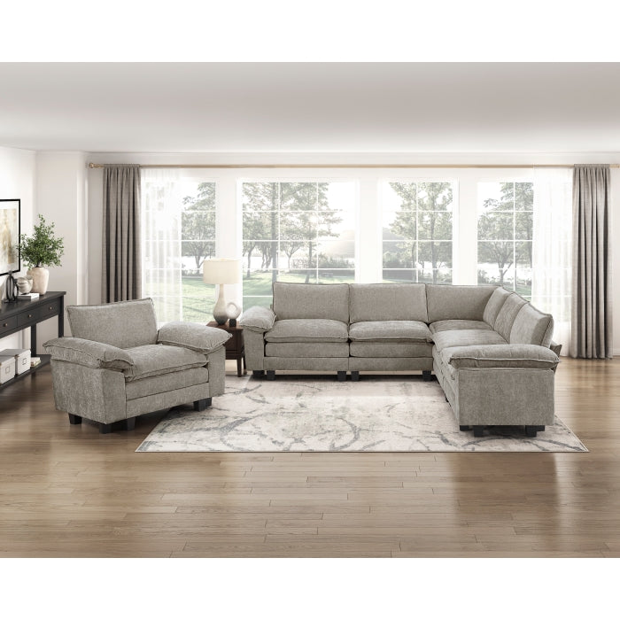 8450PWT*54ACCR (6)5-Piece Modular Sectional - 8450PWT*54ACCR