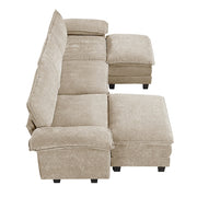 8450TPE*53AC2OT (6)5-Piece Modular Sectional with Ottoman - 8450TPE*53AC2OT