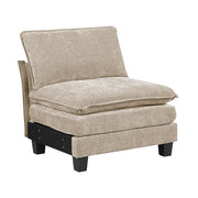 8450TPE*53AC2OT (6)5-Piece Modular Sectional with Ottoman - 8450TPE*53AC2OT