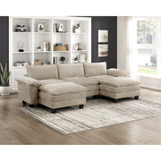 8450TPE*53AC2OT (6)5-Piece Modular Sectional with Ottoman - 8450TPE*53AC2OT
