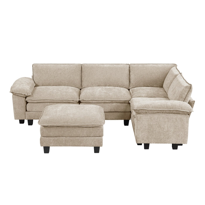 8450TPE*53ACCR (6)5-Piece Modular Sectional with Ottoman - 8450TPE*53ACCR