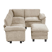 8450TPE*53ACCR (6)5-Piece Modular Sectional with Ottoman - 8450TPE*53ACCR