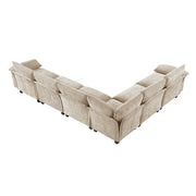 8450TPE*65ACCR (7)6-Piece Modular Sectional - 8450TPE*65ACCR