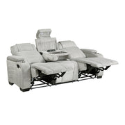 8455GRY*2 2pc Set: Sofa, Love - 8455GRY*2
