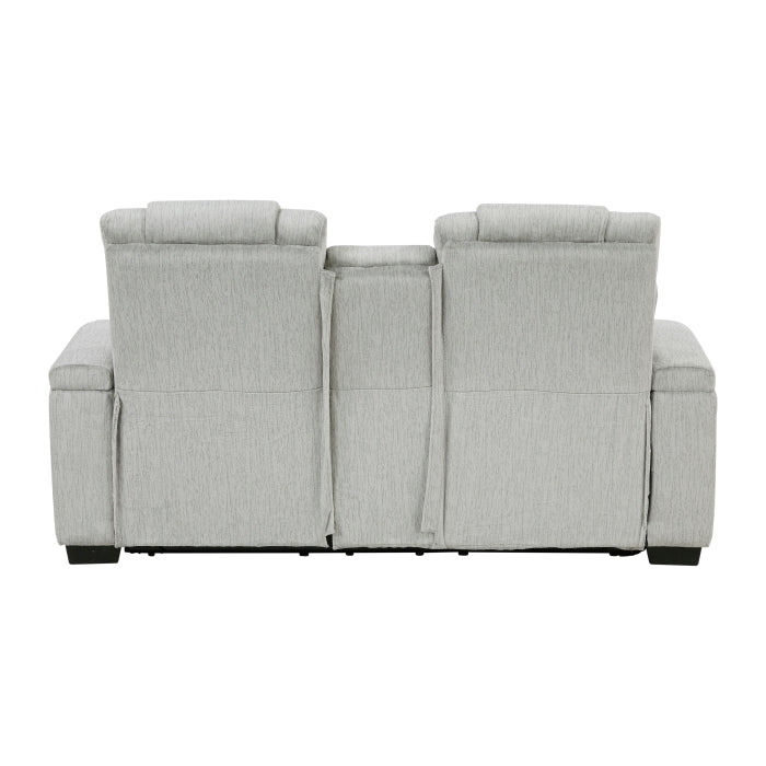 8455GRY*2 2pc Set: Sofa, Love - 8455GRY*2