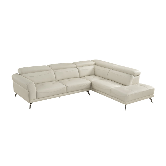 8456BEG*22LRC 2-Piece Sectional with Right Side Chaise - 8456BEG*22LRC