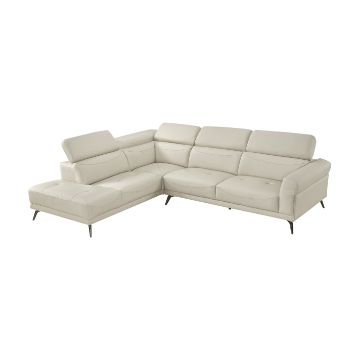 8456BEG*2LC2R 2-Piece Sectional with Left Side Chaise - 8456BEG*2LC2R
