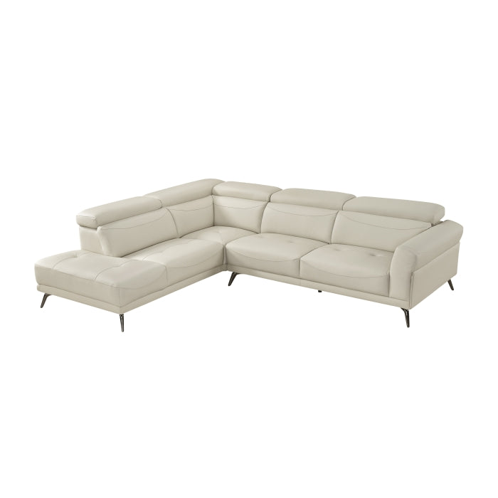 8456BEG*2LC2R 2-Piece Sectional with Left Side Chaise - 8456BEG*2LC2R