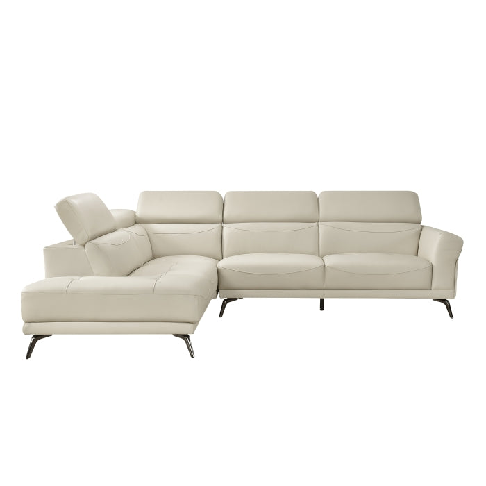 8456BEG*2LC2R 2-Piece Sectional with Left Side Chaise - 8456BEG*2LC2R
