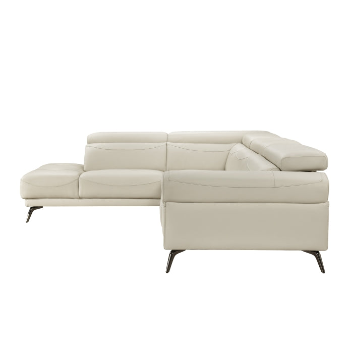 8456BEG*2LC2R 2-Piece Sectional with Left Side Chaise - 8456BEG*2LC2R