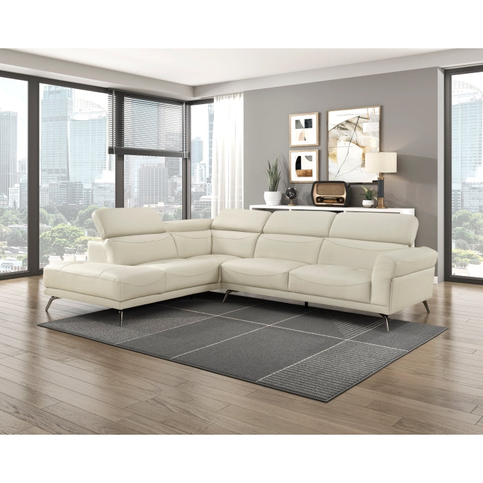 8456BEG*2LC2R 2-Piece Sectional with Left Side Chaise - 8456BEG*2LC2R