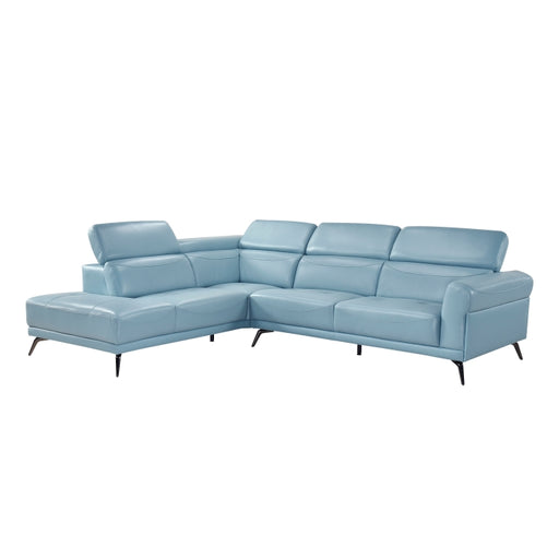 8456BUE*2LC2R (2)2-Piece Sectional with Left Side Chaise - 8456BUE*2LC2R