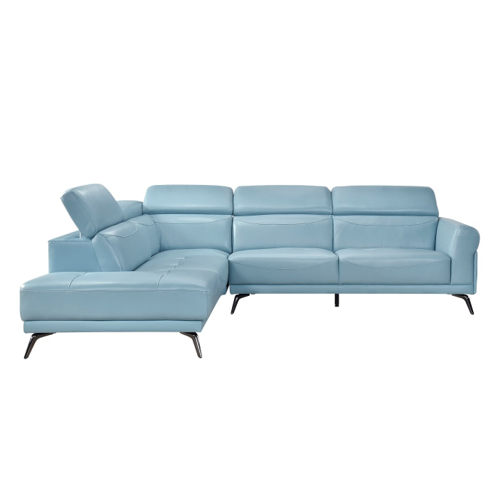 8456BUE*2LC2R (2)2-Piece Sectional with Left Side Chaise - 8456BUE*2LC2R