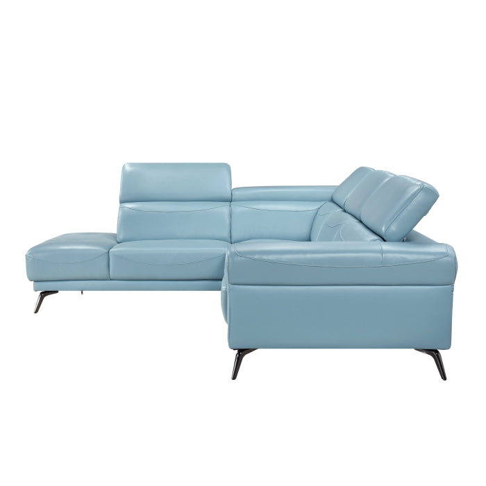 8456BUE*2LC2R (2)2-Piece Sectional with Left Side Chaise - 8456BUE*2LC2R