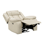 8457BEG-1PW Power Reclining Chair with LED and Charging Ports - 8457BEG-1PW