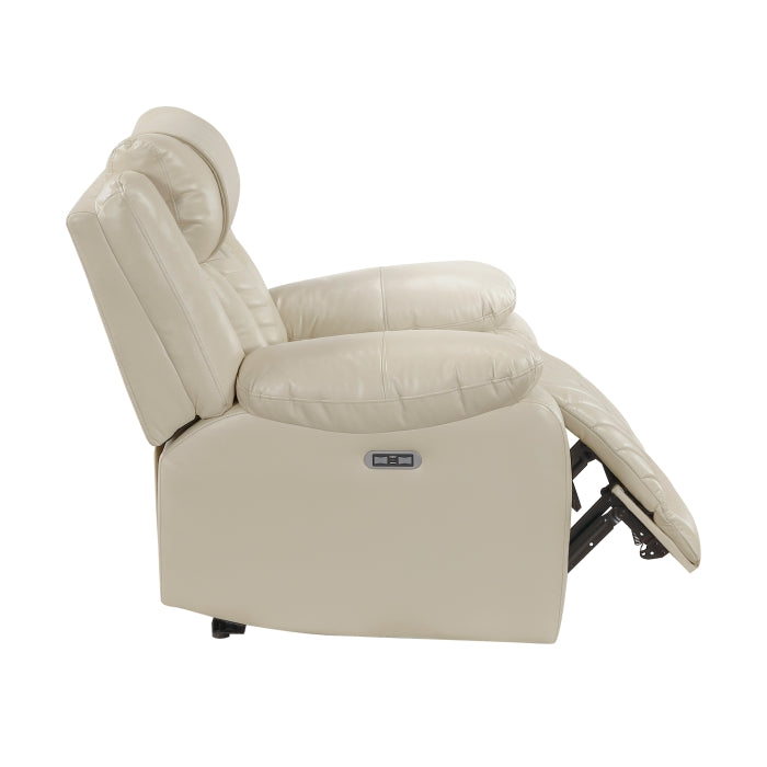 8457BEG-1PW Power Reclining Chair with LED and Charging Ports - 8457BEG-1PW