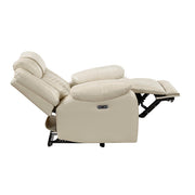 8457BEG-1PW Power Reclining Chair with LED and Charging Ports - 8457BEG-1PW