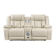 8457BEG*2PW 2pc Set: Sofa, Love (Power) - 8457BEG*2PW