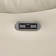 8457BEG-2PW Power Double Reclining Love Seat with Center Console, Wireless Speakers, LED and Charging Ports - 8457BEG-2PW