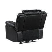 8457BLK-1PW Power Reclining Chair with LED and Charging Ports - 8457BLK-1PW