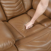 8457BRW-1PW Power Reclining Chair with LED and Charging Ports - 8457BRW-1PW
