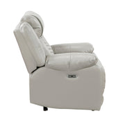 8457GRY-1PW Power Reclining Chair with LED and Charging Ports - 8457GRY-1PW