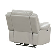 8457GRY-1PW Power Reclining Chair with LED and Charging Ports - 8457GRY-1PW